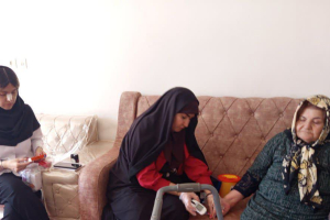 ویزیت و مراقبت سالمندان انجام شد