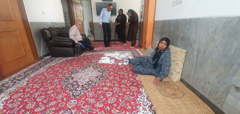 ویزیت سالمندان در منزل در روستای ورپشت انجام شد