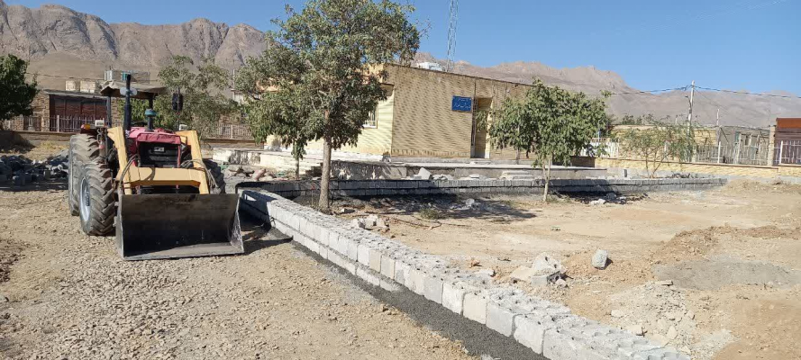 محوطه سازی خانه بهداشت روستای قلعه ناظر