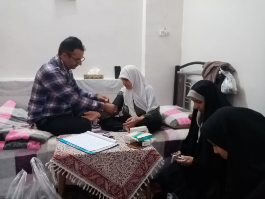 حضور گروه جهادی در منزل سالمندان روستاهای افجان و حسن آباد وسطی