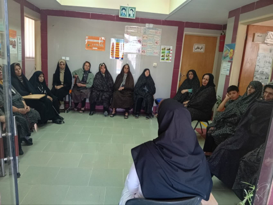 جلسه آموزشی ویژه مراجعین خانه بهداشت محمدیه 