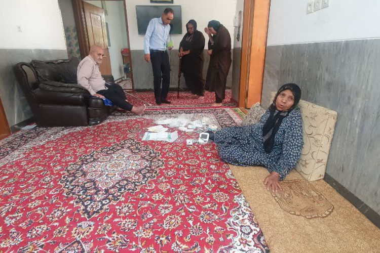 ویزیت سالمندان در منزل در روستای ورپشت انجام شد