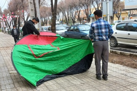 برپایی میز خدمت در ورودی شبکه