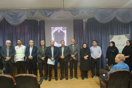 مراسم تکریم و معارفه سرپرست شبکه بهداشت و درمان شهرستان تیران و کرون برگزار شد